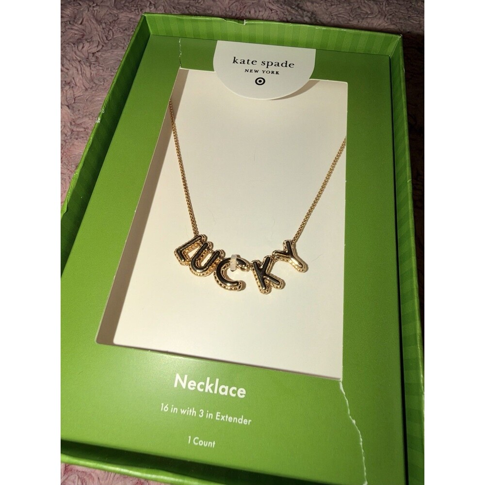 Kate Spade New York x Target 'Lucky' Gold-Tone Necklace Fashion Jewelry